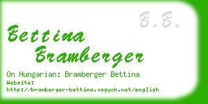 bettina bramberger business card